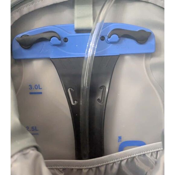 Ascend "Drift 33L" Hiking Backpack with Hydration Pack, Gray & Coral - Picture 4 of 6